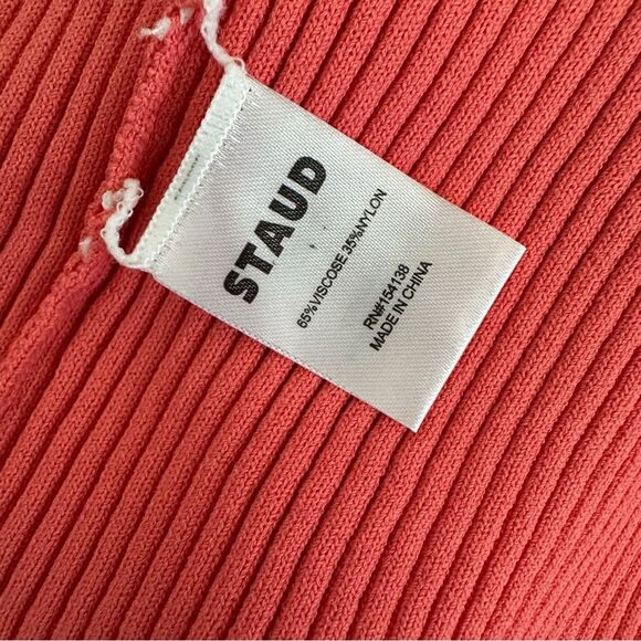 Staud Shoko Colorblock Sweater Dress in Peach Size XS - Picture 10 of 11